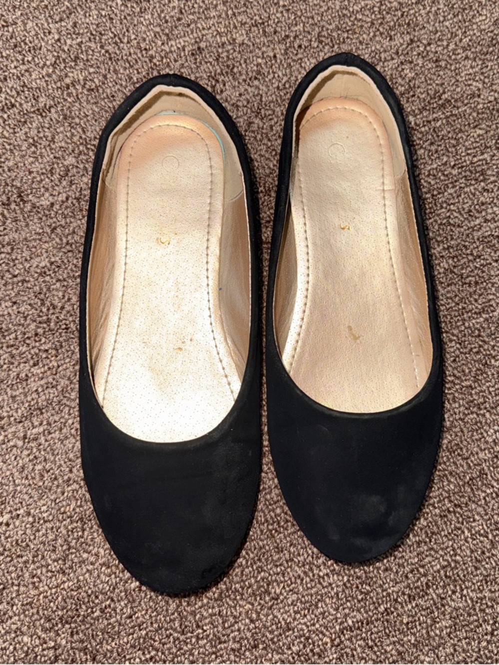Dream Pairs Kids Black Ballet Flats